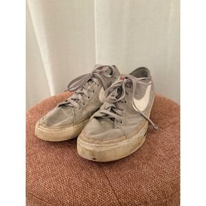 Nike Court Legacy Canvas Grey White Low Top Sneakers CW6539-001 Mens 10